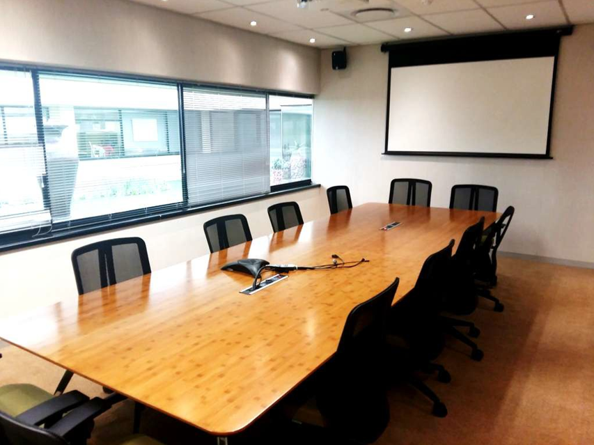 Completed workplace boardroom